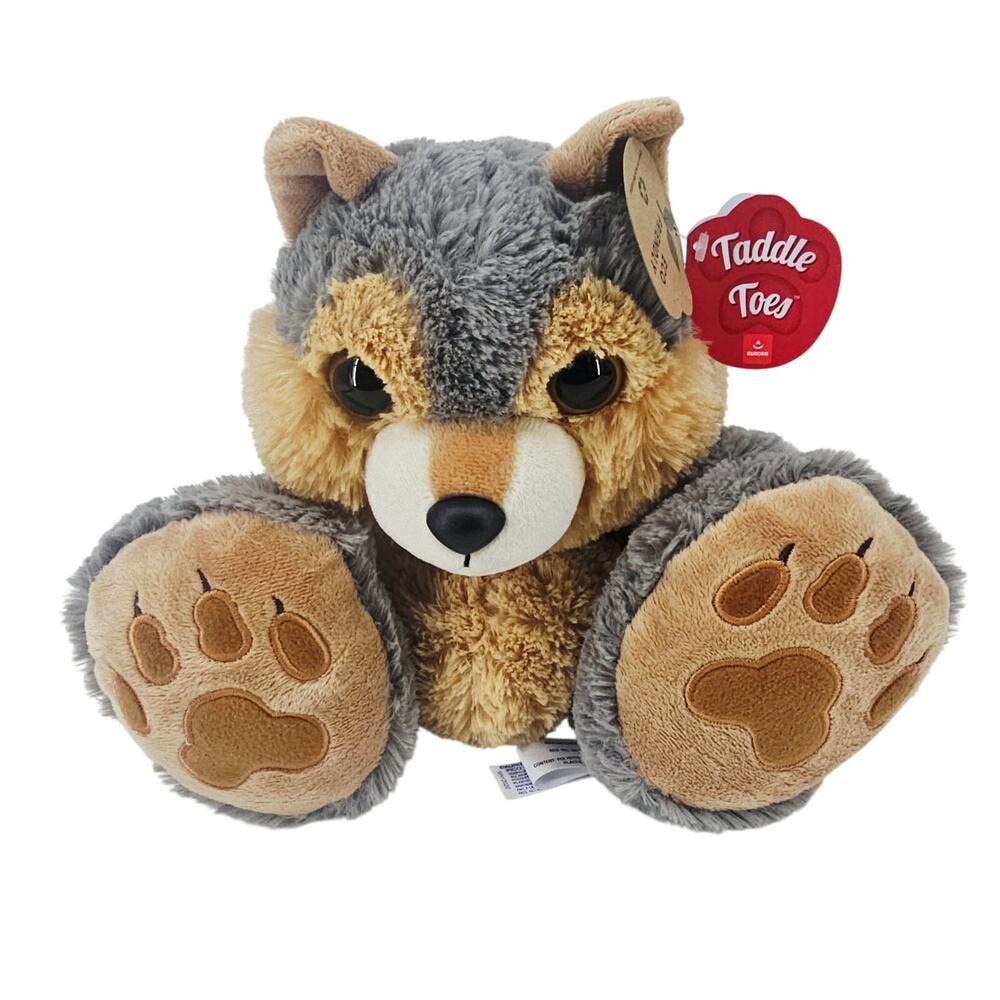 Aurora Taddle Toes Eclipse Wolf plush toy stuffed Animal Eco Friendly NEW